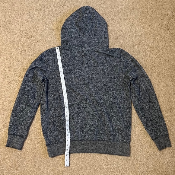 Heathered Gray Zine Hoodie Sweatshirt - Picture 2 of 3